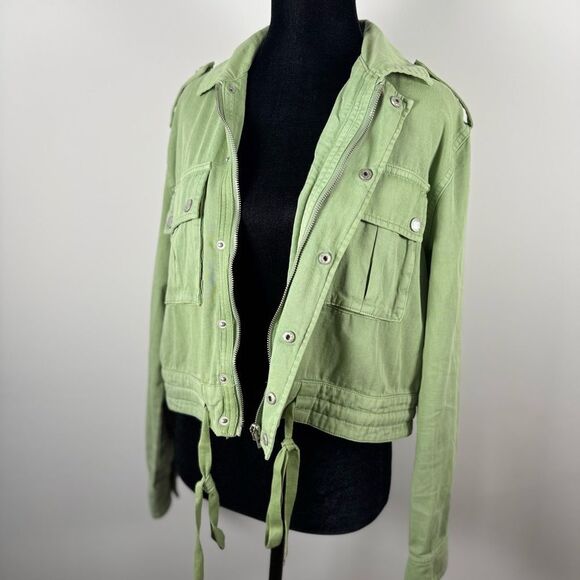 Blank NYC  XS Utility Jacket Cropped Lightweight - Picture 10 of 16